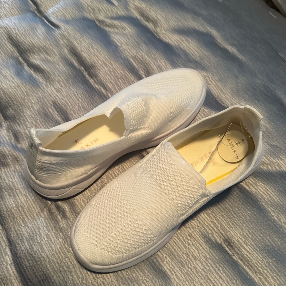 White slip on sneaker